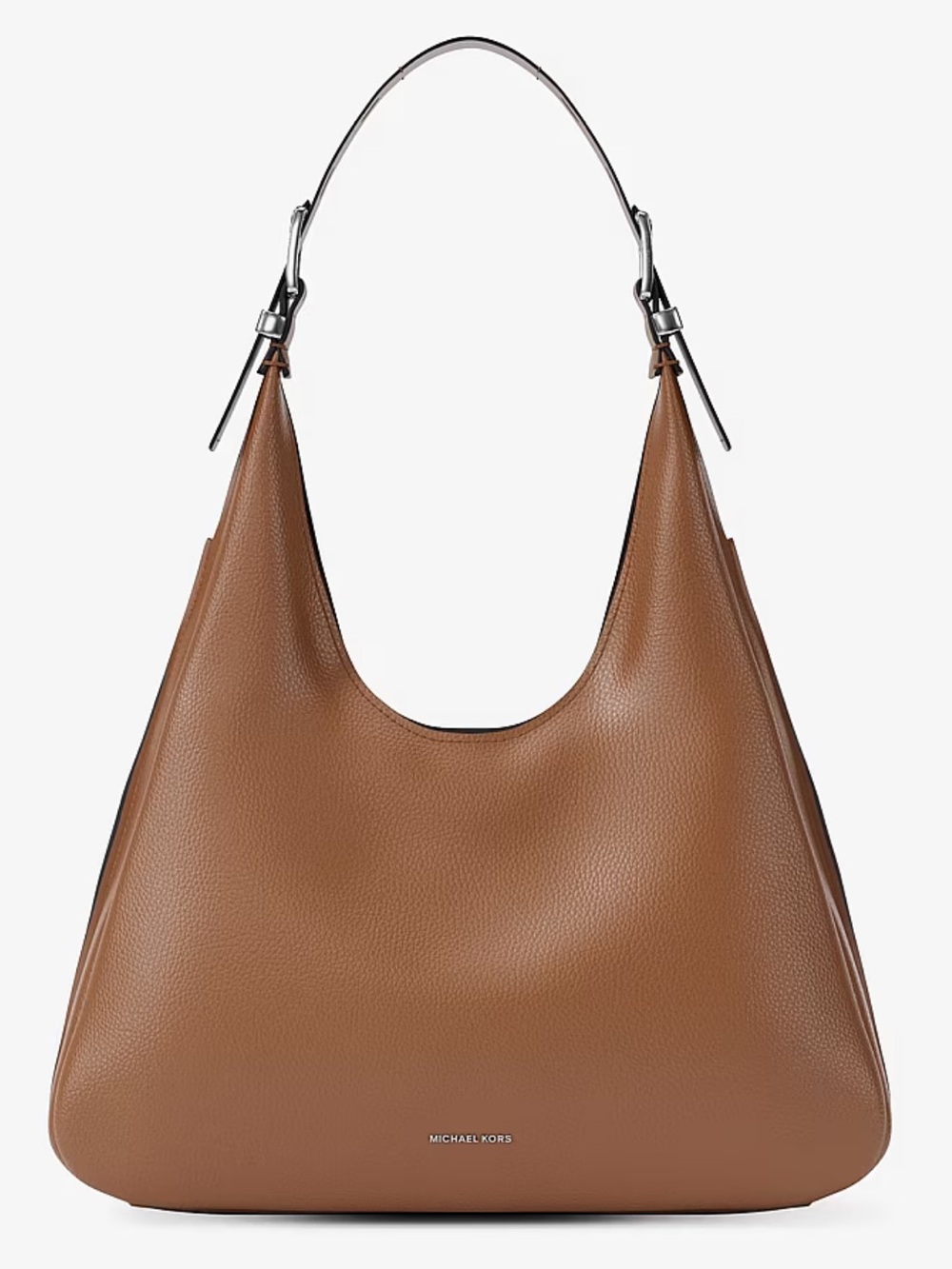Michael Kors Cognac Pebbled Leather Hobo Bag